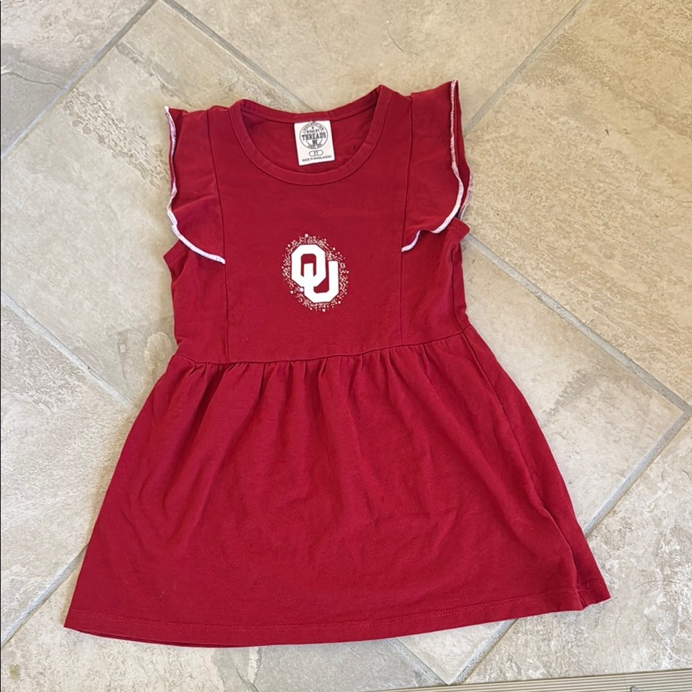 Oklahoma OU Sooners Toddler Girl 2T Dress